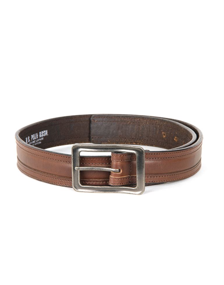 U.S. Polo Assn. Men Genuine Leather  Solid  Brown Belt